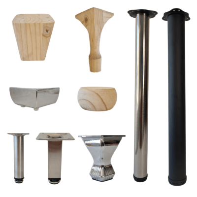 Range of cupboard feet and legs