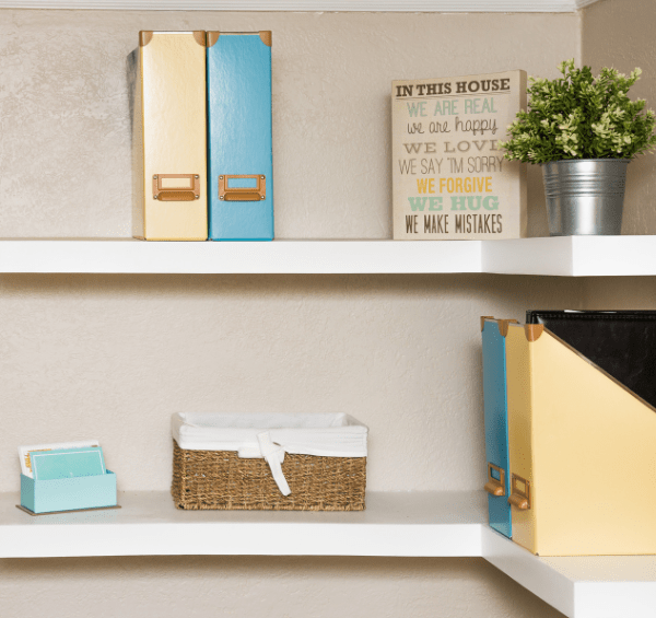 White shelving